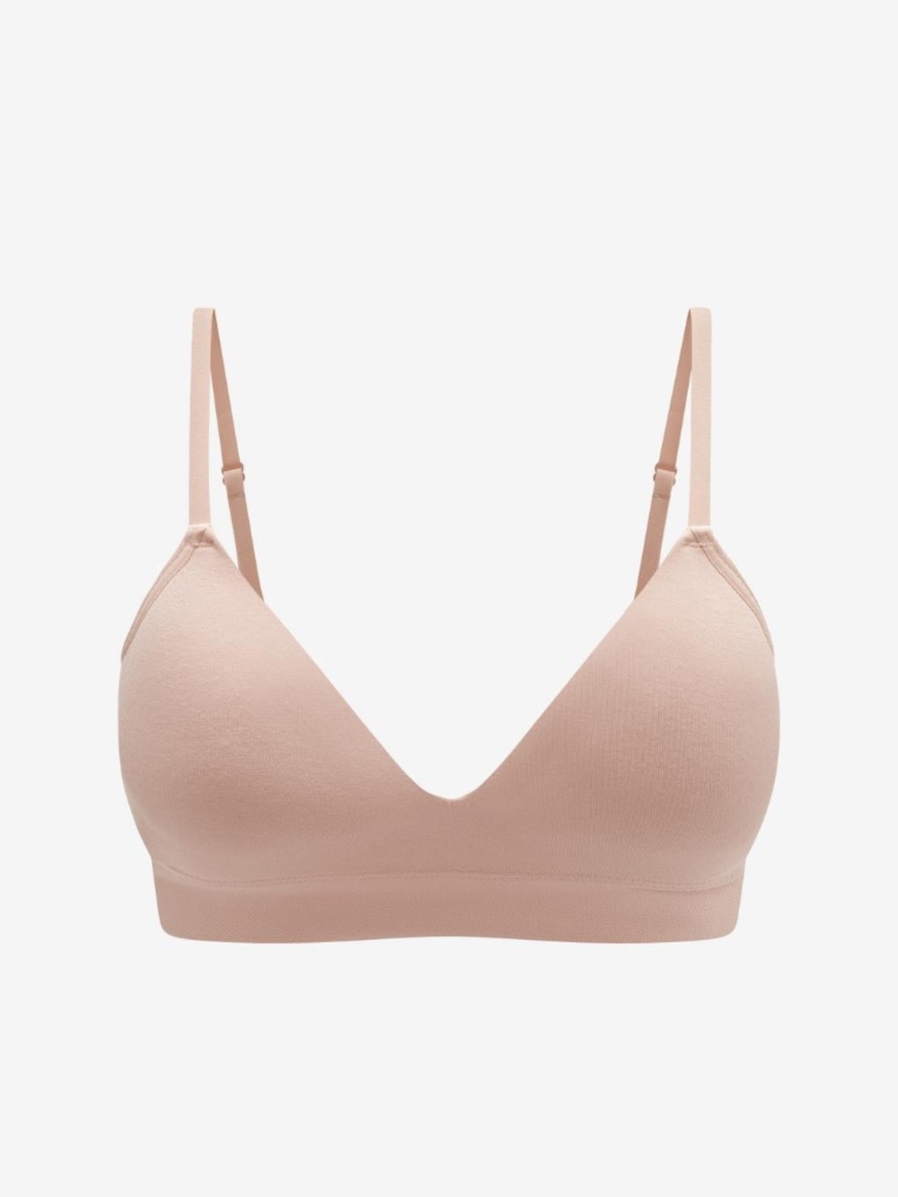 ThirdLove Seamless Stretch Cotton Wireless Bra rose-dust / SM++